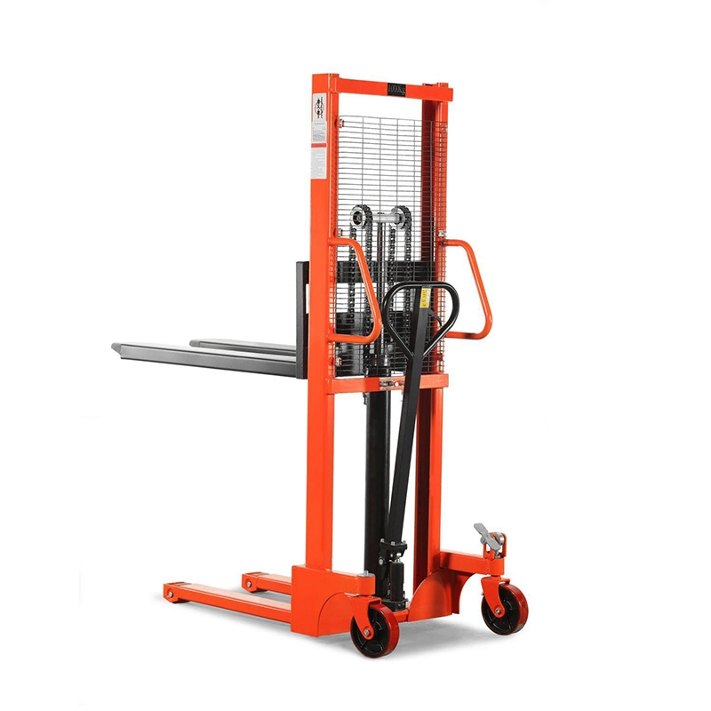 фото штабелер гидравлический ручной noblelift sfh1025ag с раздвижными вилами