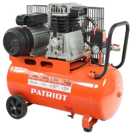 Компрессор поршневой ременной PATRIOT PTR 50-360I