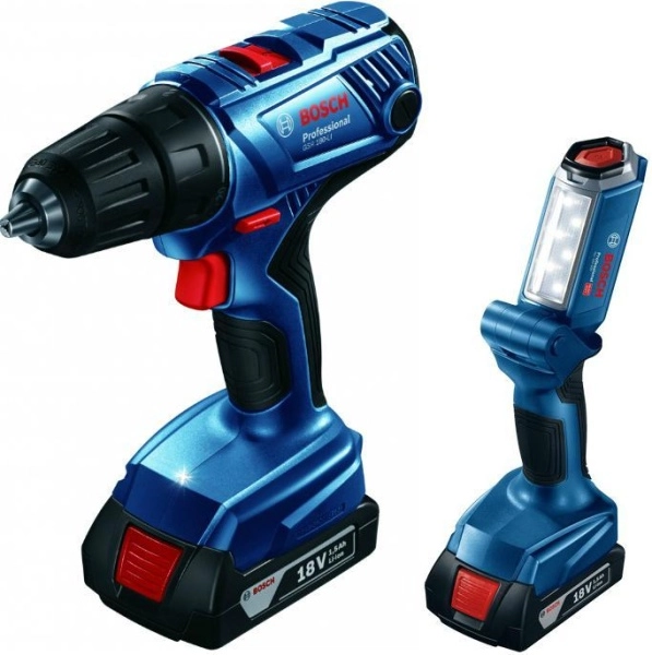 фото дрель-шуруповерт bosch gsr 180-li + gli 18v-300 (06019f8103)