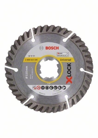 Круг алмазный BOSCH STANDARD FOR UNIVERSAL (2608615165) Ф115хX-LOCKмм универсальный