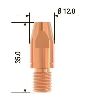 фото наконечник fubag fb.ctm10.35-16 м10х35 мм, 1.6 мм