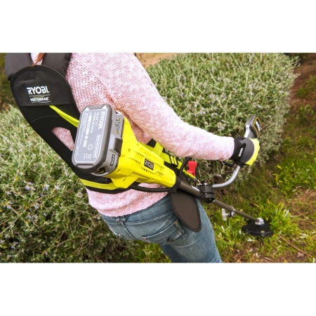 фото аккумуляторный триммер ryobi one+ obc1820b